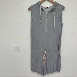 POL Romper Gray Knit Size L